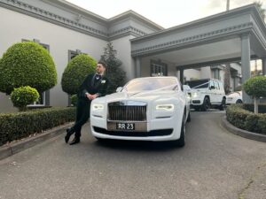 White Rolls Royce Ghost Car